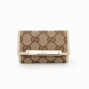 GUCCI Monogram Canvas Key Case Holder
